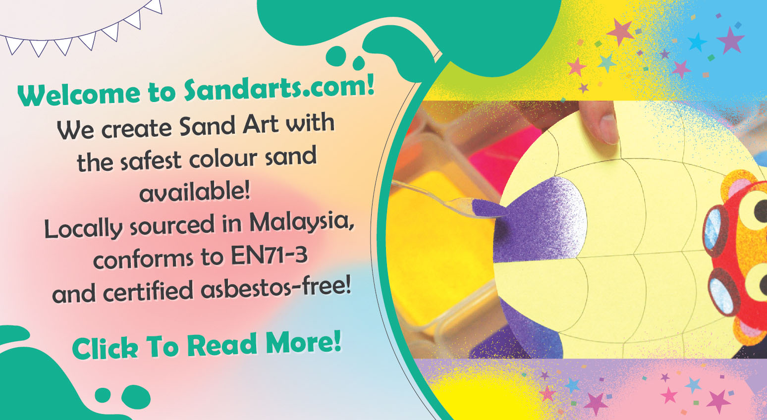 KS Colour Sand is Safe and Certified EN71-3 and Asbestos-Free