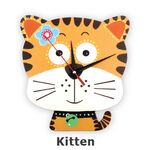 DIY Clock Painting - Kitten
