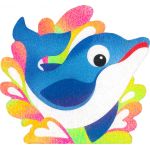Sand Art Animals Deco Board - Doey Dolphin
