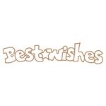 Wooden Greeting Words - Best Wishes