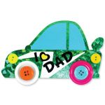 Felt Father's Day Buttons Car Magnet Pack of 5Felt Father's Day Buttons Car Magnet Pack of 5