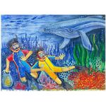 KS Poster Colour Sample - Undersea Whale Encounter