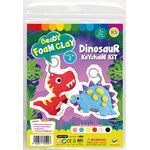 Foam Clay 2-in-1 Dinosaur Keychain Kit
