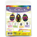 Stained Glass Easter Egg Window Deco Kit