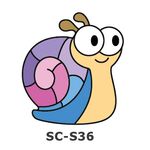 Suncatcher Small Keychain - Snail