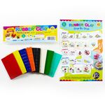 Rubber Clay - Premium 8 Colours - Contents
