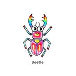 Suncatcher Window Deco Kit - Cute Bugs And Insects - Beetle