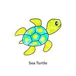 Suncatcher Window Deco Kit - Sealife Animals - Sea Turtle