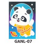 Glow-in-the-Dark Sand Art Kit - Animal Series - Panda Astronaut