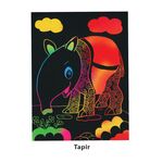 Scratch Art National Wild Life Part 1 - Tapir
