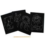 Scratch Art National Wild Life Part 2 - Orang Utan, Kancil, Sea Turtle, Asian Elephant
 - Contents