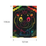 Scratch Art Wild Animals Kit Part 1 - Size