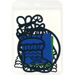 Suncatcher Christmas Day Paper Kit - Part 1 - Christmas Stocking, Reindeer Bauble, Christmas Cottage