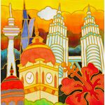 Batik Painting Malaysia - Malaysian Landmarks