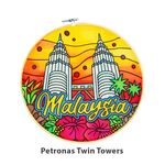 Batik Painting Hoop Kit - Petronas Twin Towers