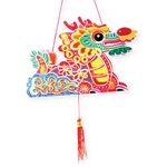 Dragon Lantern With LED Light Kit - Pack of 5