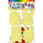 Foil Art 4-in-1 Monster Board Kit - Spooky, Grinning, Jolly, Blubber - Packaging Back