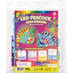 LED Peacock Hanging Light Deco Painting - Pack of 5