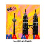 Merdeka Pour Art Canvas Painting Kit - Iconic Landmarks