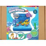 Ocean Wonders Clay Scene Kraft Box Kit - Includes Ocean Backdrop And 6 Sea Creatures!