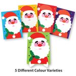 Santa Claus Christmas Paper Deco Stand - 5 Different Colours