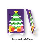 Christmas Tree Paper Deco Stand - Front and Side Views