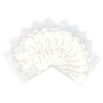 Peacock Paper Craft Painting Deco - Pack of 10