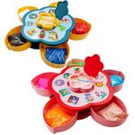 Portable Sand Art Tray Carousel Caddy - Keep Your Sand Tidy - Pink / Blue