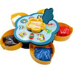 Portable Sand Art Tray Carousel Caddy - Keep Your Sand Tidy - Blue Opened