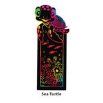 Scratch Art Bookmark Wild Life Part 1 - Sea Turtle