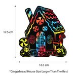 Wooden Christmas Ornament Deco - 12 Jolly Holiday Pals! - Gingerbread House Size