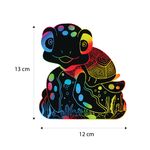 Scratch Art Wild Animal Deco Stand - 8 National Wild Animals! - Size