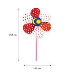 DIY Merdeka Flower Pinwheel - Size