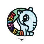 Sand Art 3D Malaysia Team Magnet - Pack of 2 - Tapir