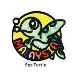 Sand Art 3D Malaysia Team Magnet - Pack of 2 - Sea Turtle
