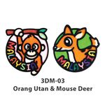 Sand Art 3D Malaysia Team Magnet - Pack of 2 - 3DM-03
