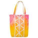 Canvas Tote Bag - Painted Geometric Pattern