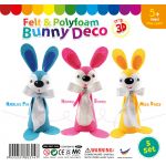 Felt & Polyfoam Bunny Deco Kit 5 Pack