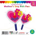 Felt Mother's Day Fan - Pack of 10