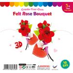 Felt Rose Bouquet - Pack of 10