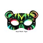 Scratch Art Boys' Mask - Tiger
