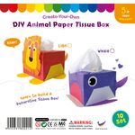 Animal Paper Tissue Box - Pack of 10