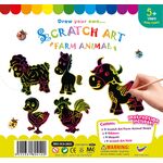 Scratch Art Farm Animal Kit