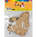 Rooster Colouring Board Pack of 5 - Packaging Back