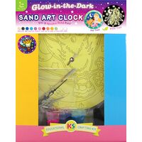 Glow-in-the-Dark Sand Art Clock Kit