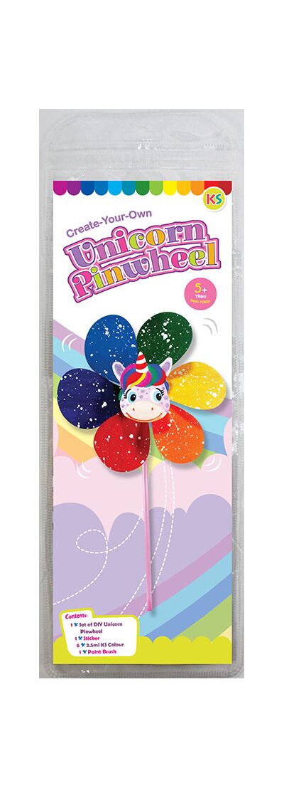 DIY Pinwheel Kit - Unicorn - Packaging Front