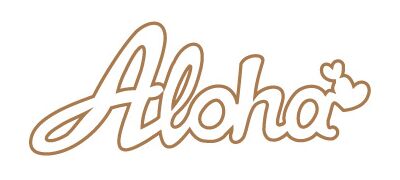 Wooden Greeting Words - Aloha