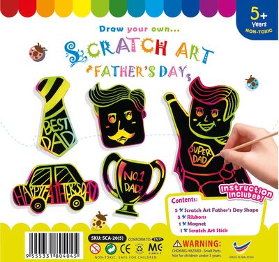 Scratch Art Father's Day Kit