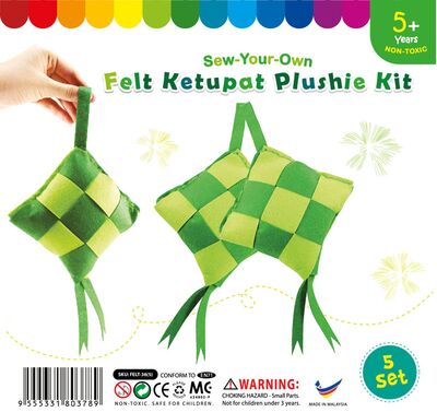 Felt Ketupat Plushie - Pack of 5