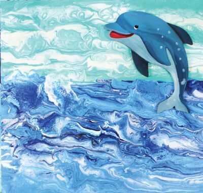 Washable Pour Art Paint - Dolphin Art